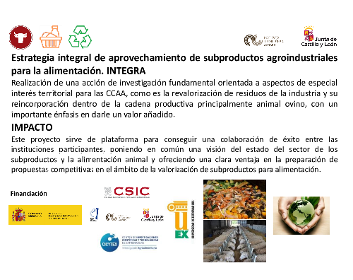 Estrategia integral de aprovechamiento de subproductos agroindustriales para la alimentación. INTEGRA